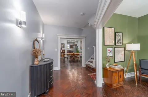 a view of livingroom with furniture and wooden floor