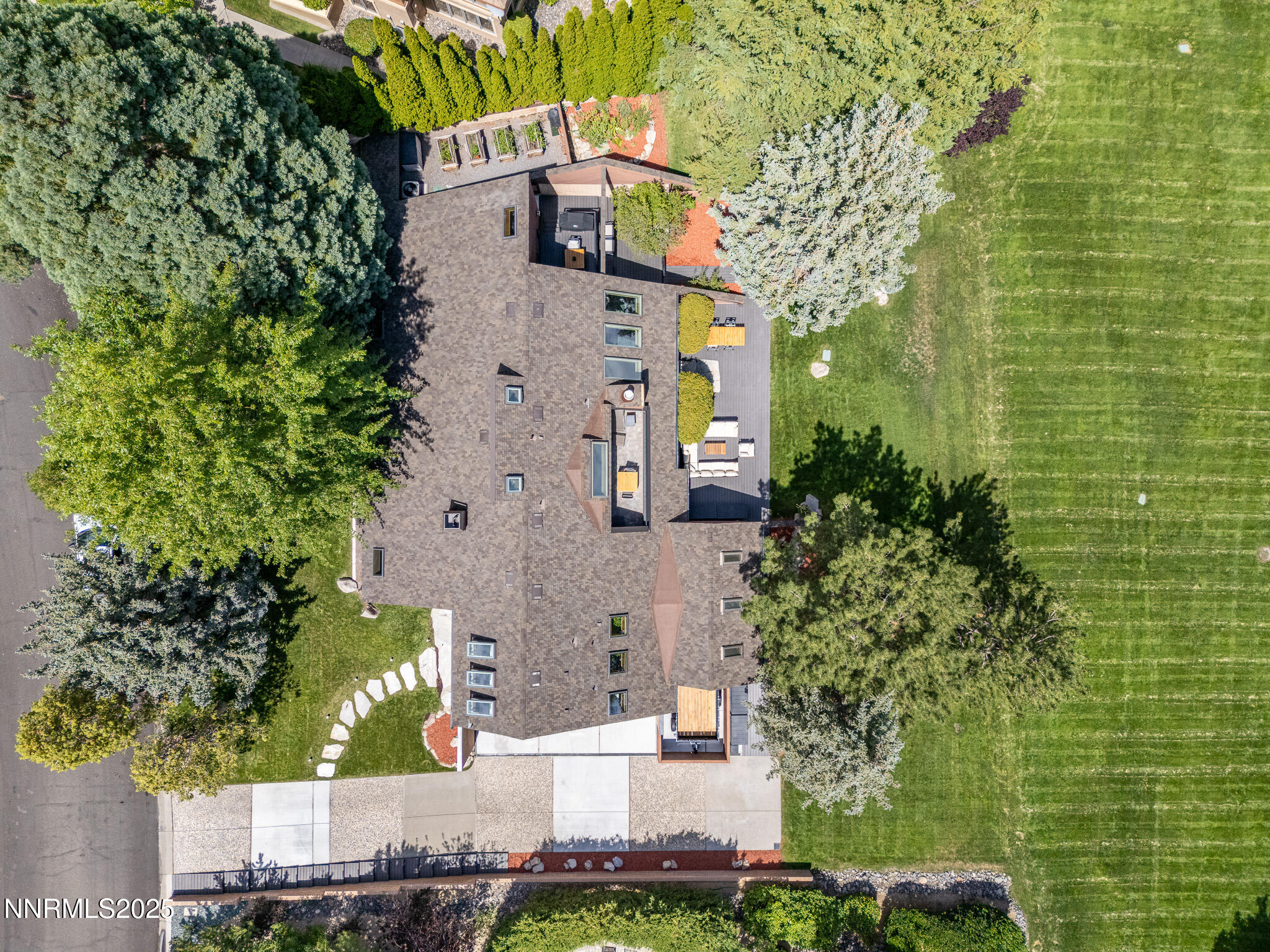 2521 Lake Ridge Shores Circle Reno, NV 89519 - Photo 53 of 54 an aerial view of a house with a yard