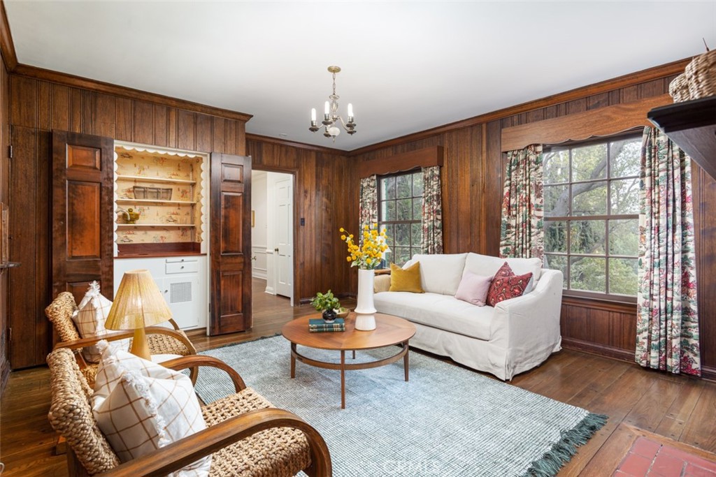 2435 Ridgeway Road San Marino, CA 91108 - Photo 11 of 38 a living room with furniture and wooden floor