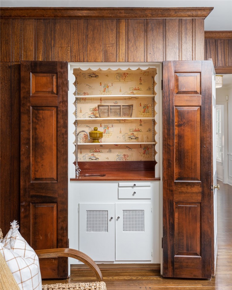 2435 Ridgeway Road San Marino, CA 91108 - Photo 13 of 38 a kitchen with granite countertop wooden cabinets and stainless steel appliances