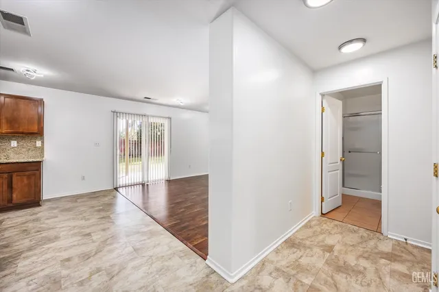 a view of an empty room