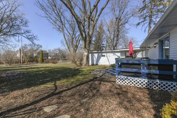 a house view with a yard