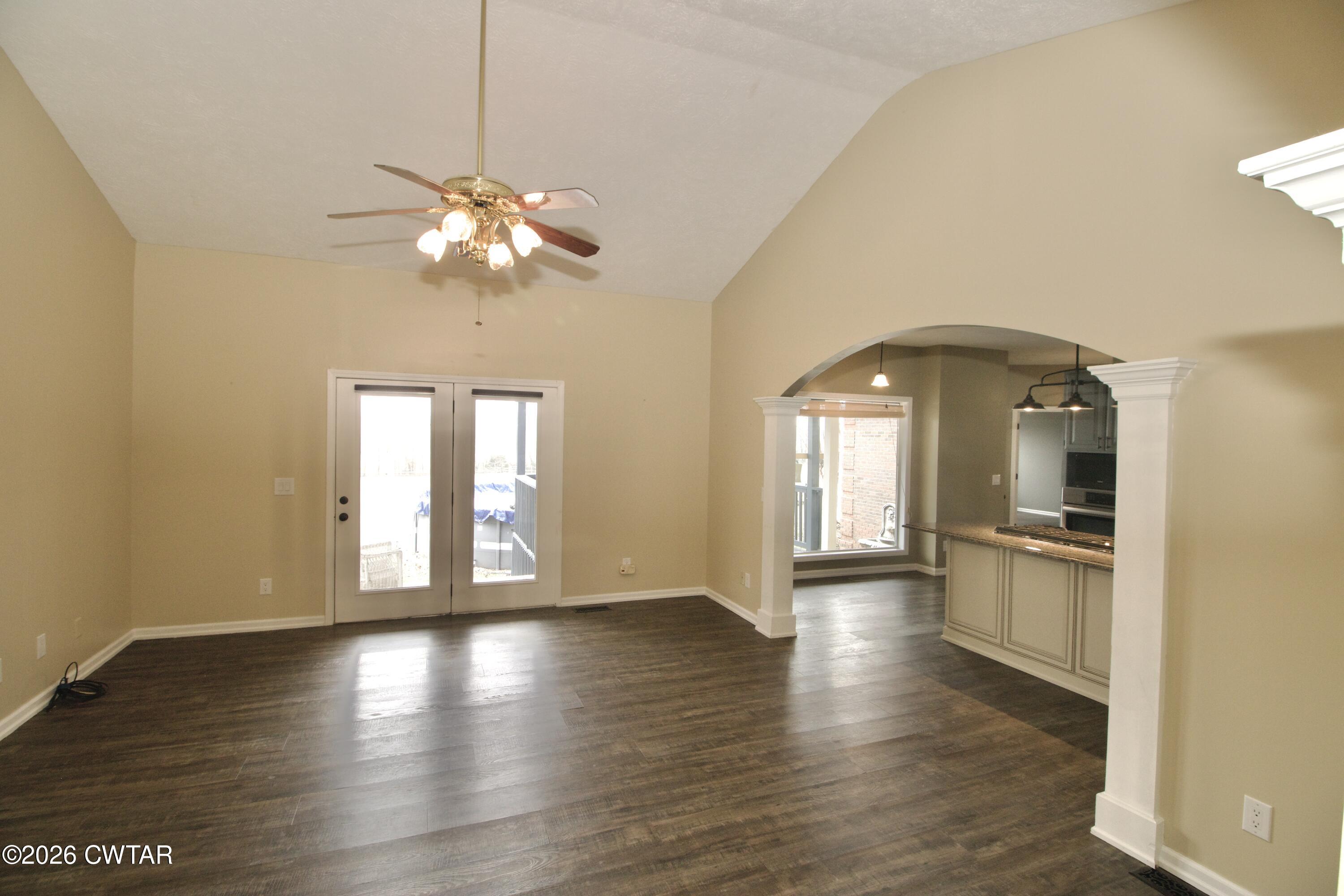 2845 Gilchrist Stantonville Road Stantonville, TN 38379 - Photo 17 of 97 a view of empty room with wooden floor and fan