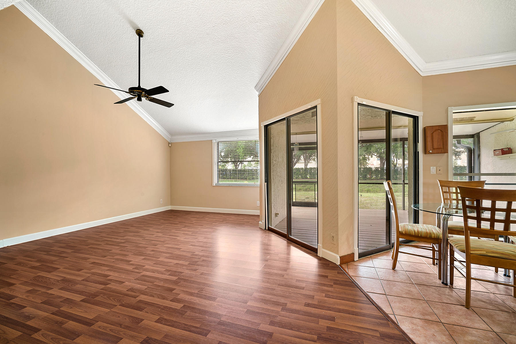 9350 Ketay Circle Boca Raton, FL 33428 - Photo 11 of 32 Vaulted Ceiling Living Room
