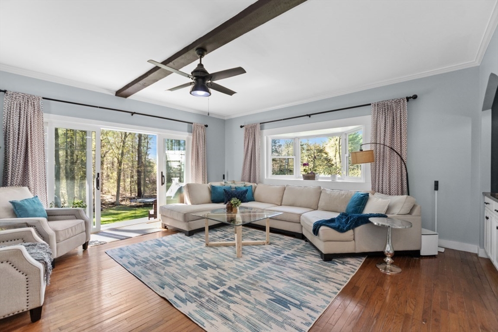 154 Topsfield Road Boxford, MA 01921 - Photo 7 of 39 a living room with furniture and wooden floor