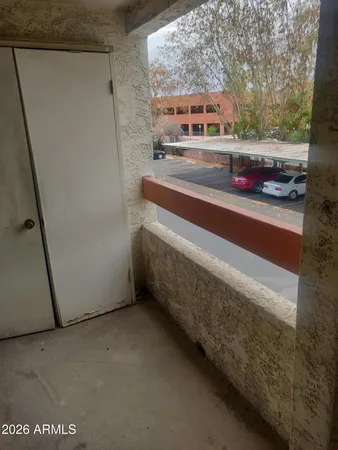 a view of a porch