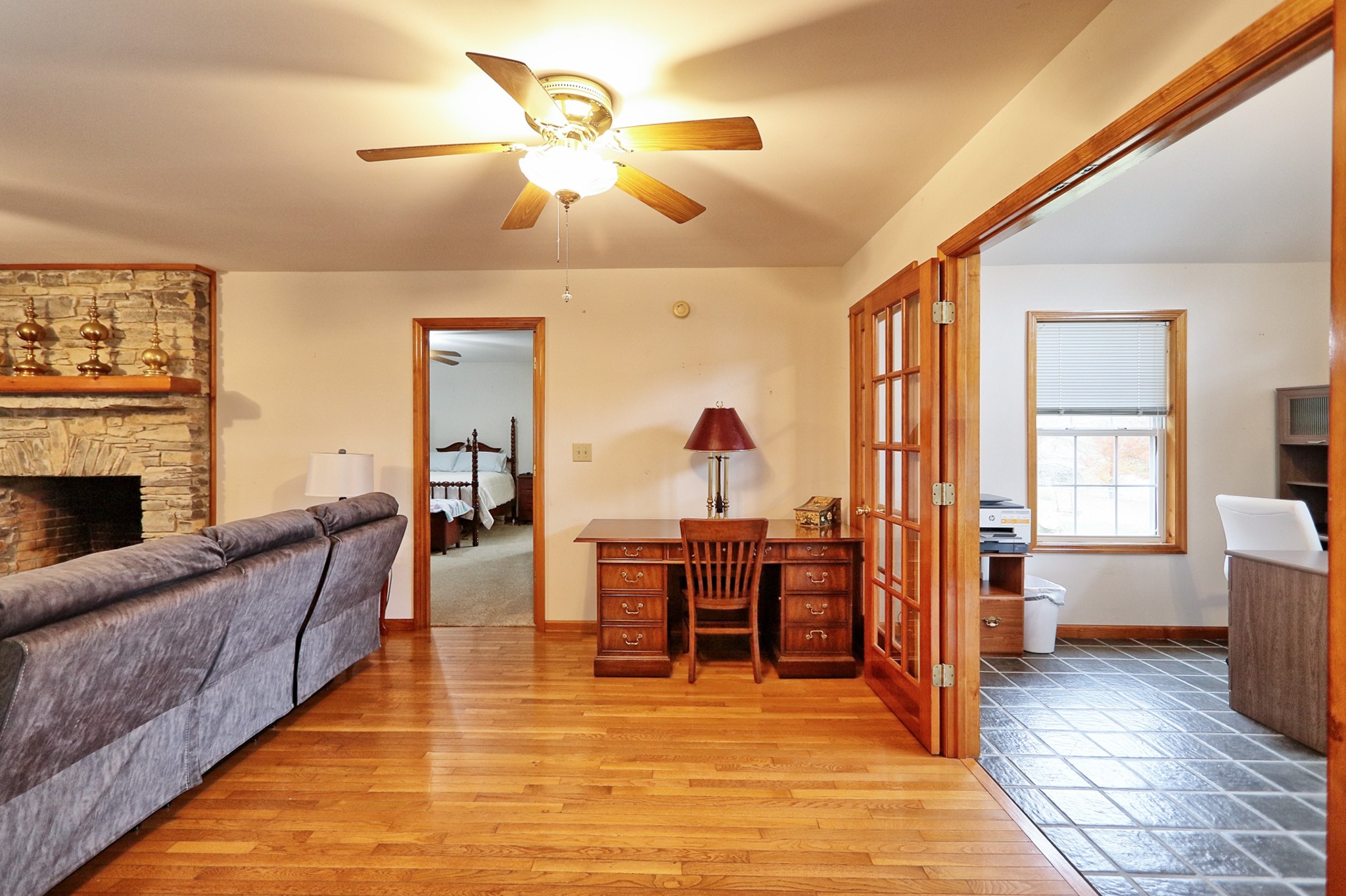 809 Nathan Drive Columbia, TN 38401 - Photo 11 of 41 a living room with furniture a fireplace and a table