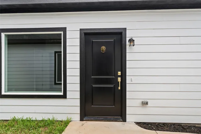 a view of front door