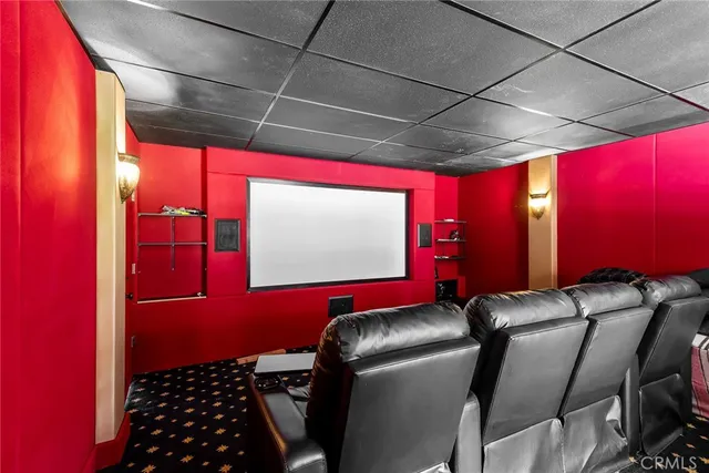 a room with furniture and screen