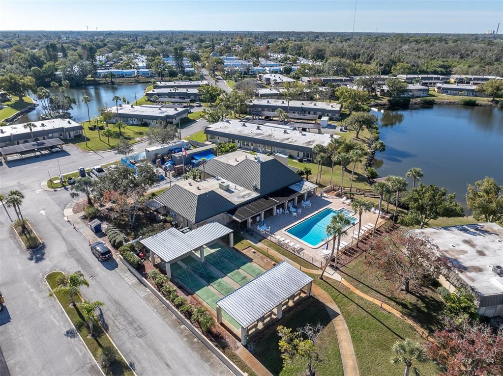 4343 Summersun Drive, Unit 4343 New Port Richey, FL 34652 - Photo 37 of 50 an aerial view of a house with a ocean view