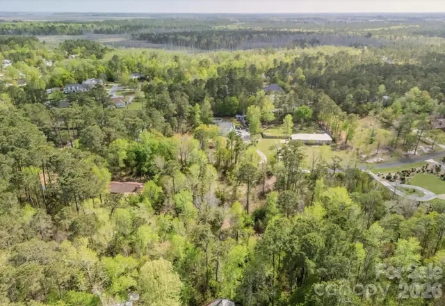 a view of a lake with houses