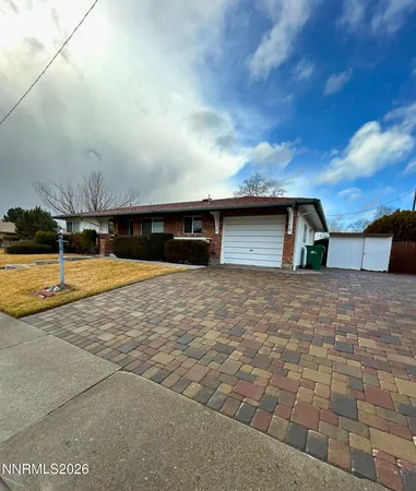 a swimming pool with outdoor seating