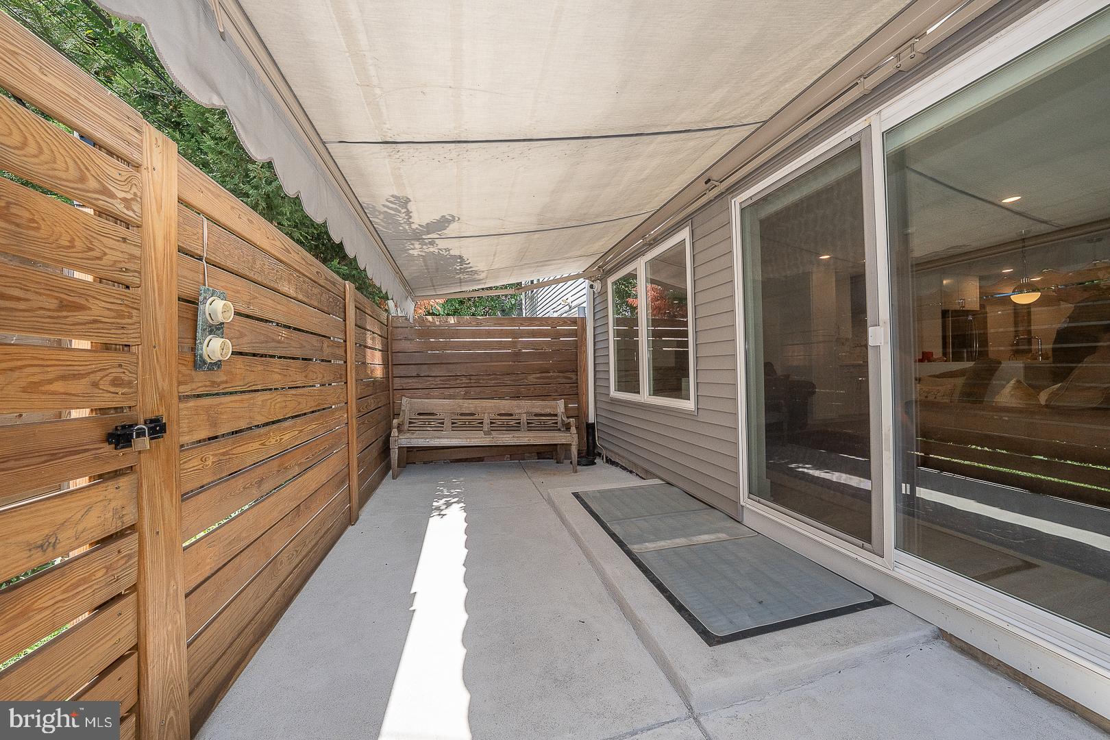 724 North 19th Street, Unit 1 Philadelphia, PA 19130 - Photo 24 of 25 Private patio w awning