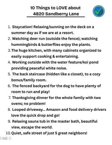 $925,000 | 4820 Sandberry Lane, Raleigh, NC 27613