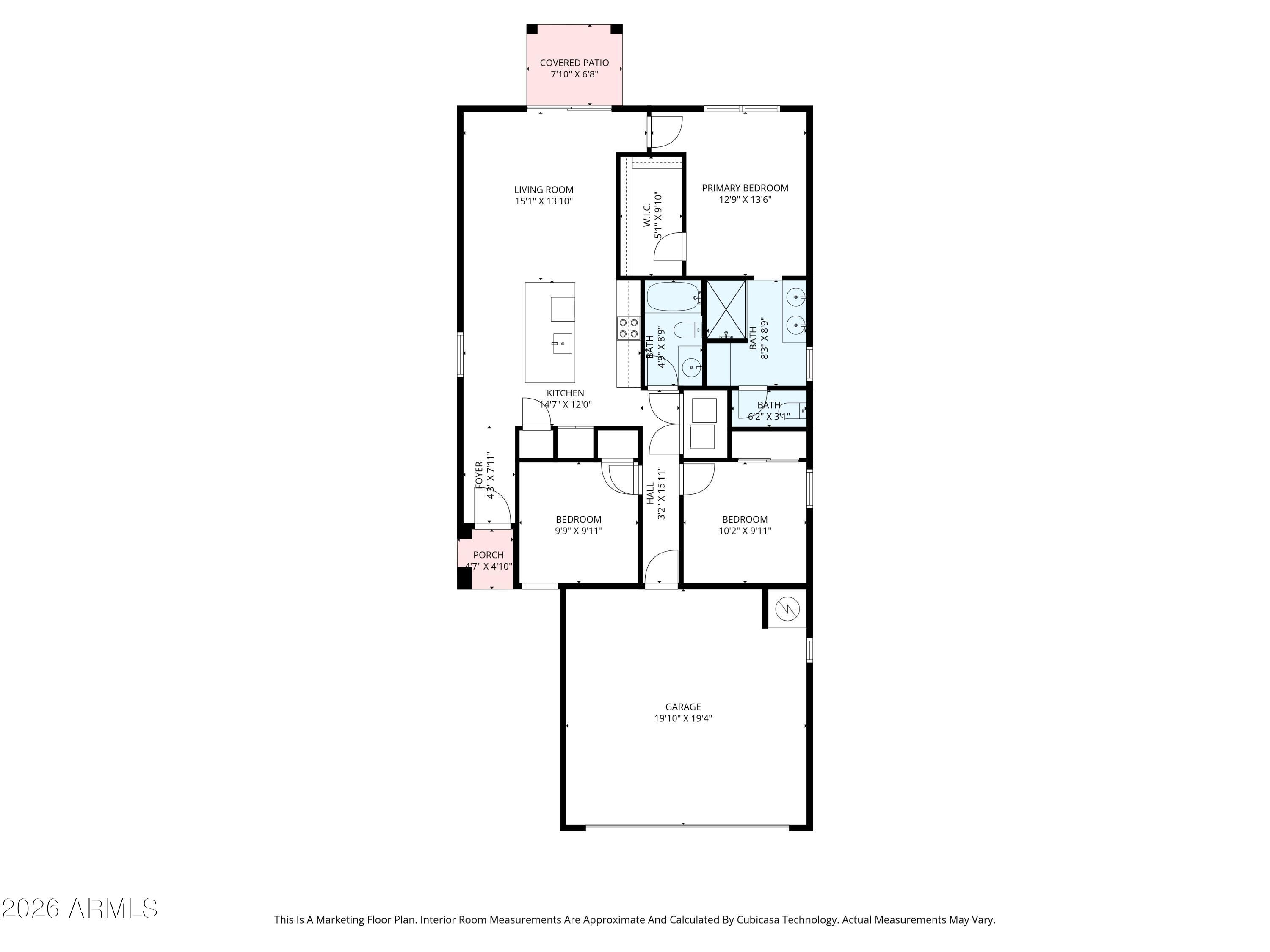4313 West Allen Street Laveen, AZ 85339 - Photo 22 of 22 a picture of a floor plan
