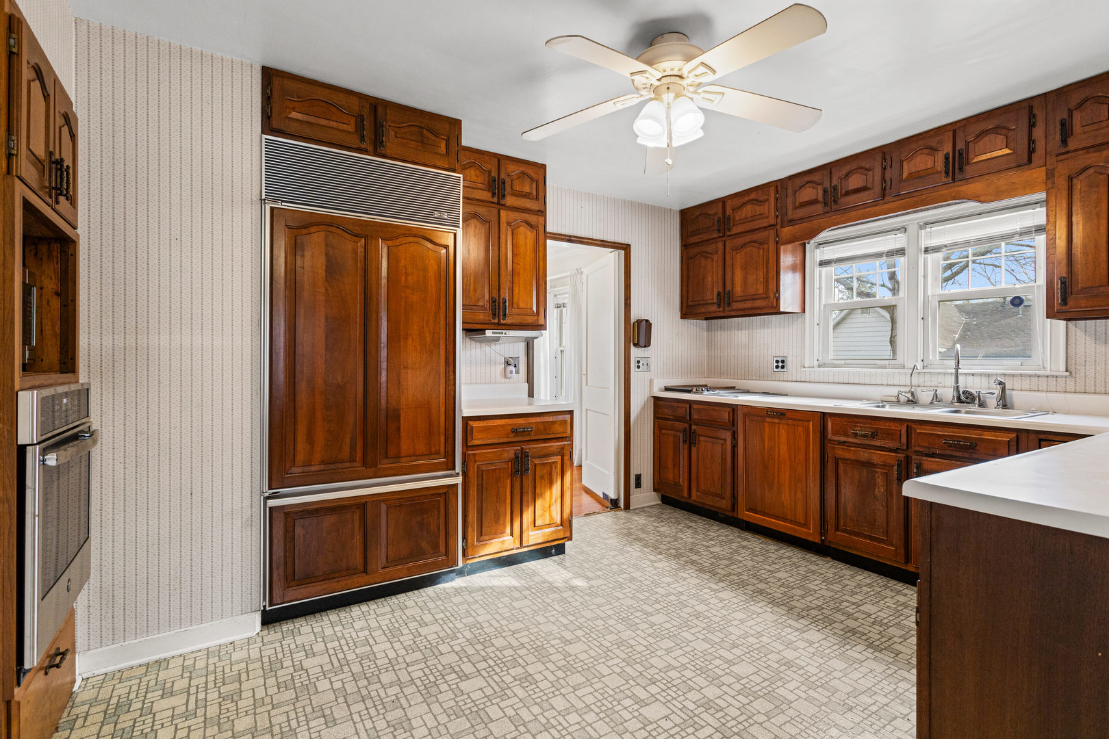 400 East 3rd Street Brocton, IL 61917 - Photo 14 of 54 a kitchen with stainless steel appliances granite countertop a refrigerator a sink and dishwasher