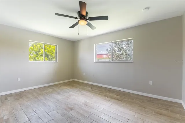 wooden floor in an empty room