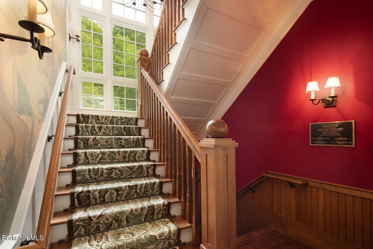 50 E Road Alford, MA 01266 - Photo 28 of 60 a view of staircase with white walls and a window
