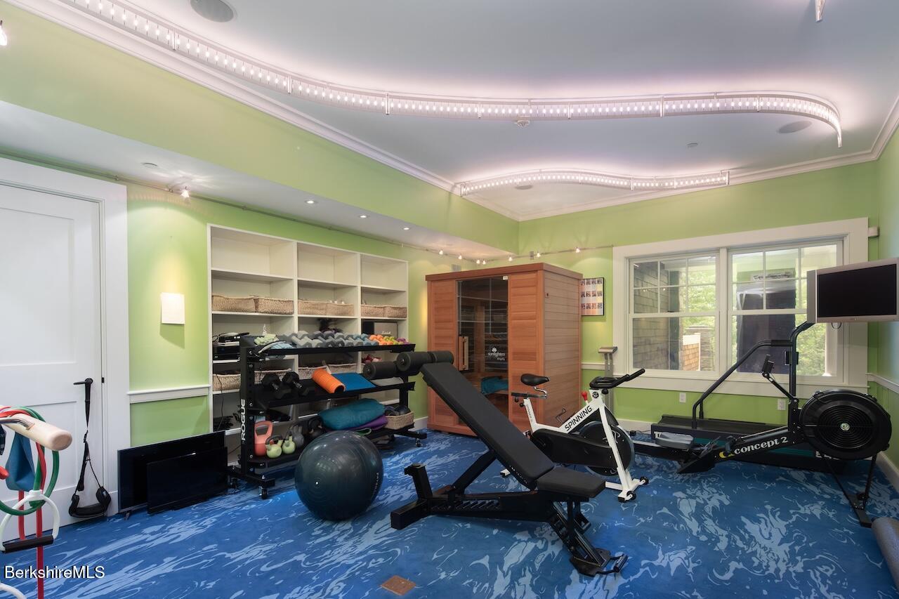 50 E Road Alford, MA 01266 - Photo 48 of 60 a view of a room with gym equipment