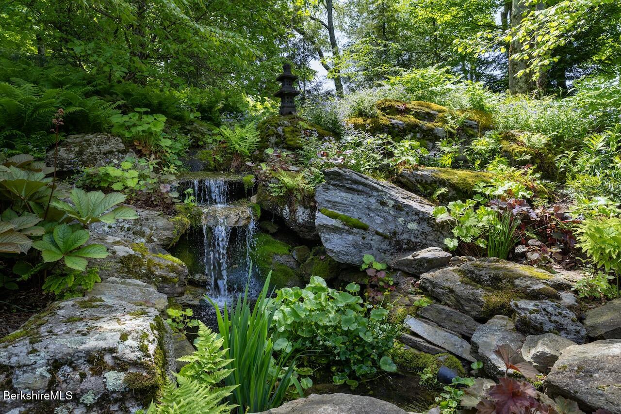 50 E Road Alford, MA 01266 - Photo 57 of 60 a backyard of a house with lots of plants and trees