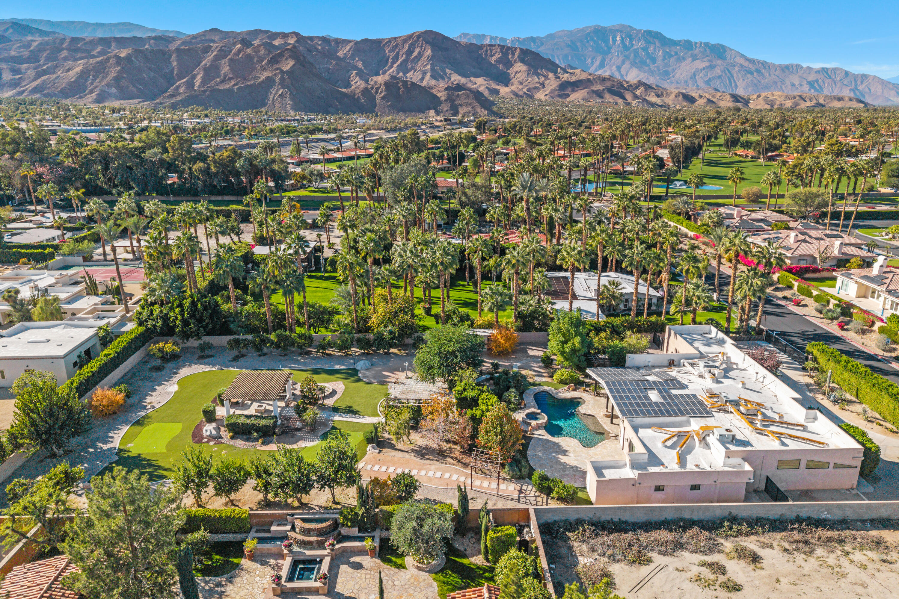 72114 Follansbee Road Rancho Mirage, CA 92270 - Photo 4 of 58 an aerial view of residential house with an outdoor space
