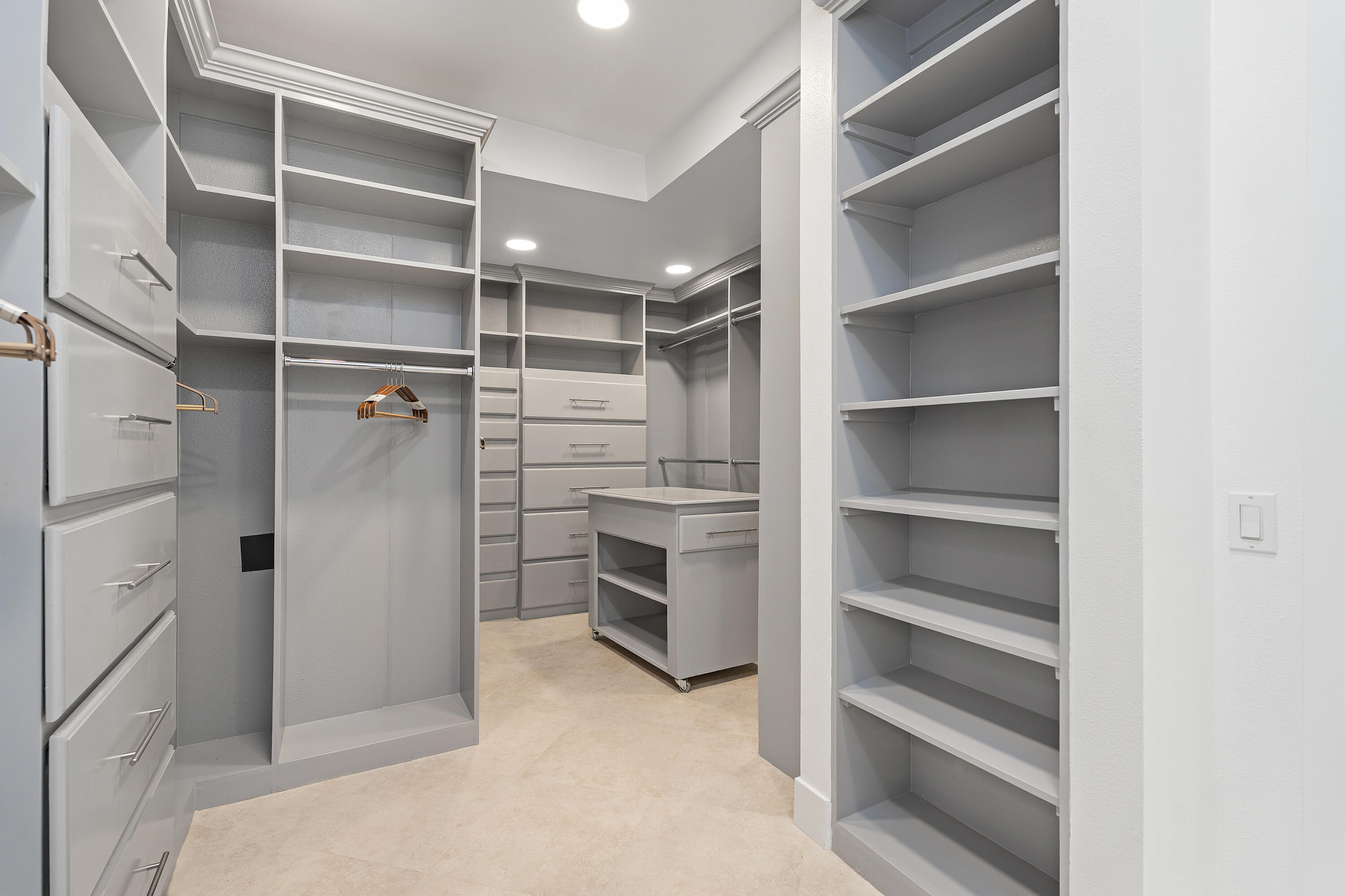 72114 Follansbee Road Rancho Mirage, CA 92270 - Photo 49 of 58 a view of walk in closet with empty racks