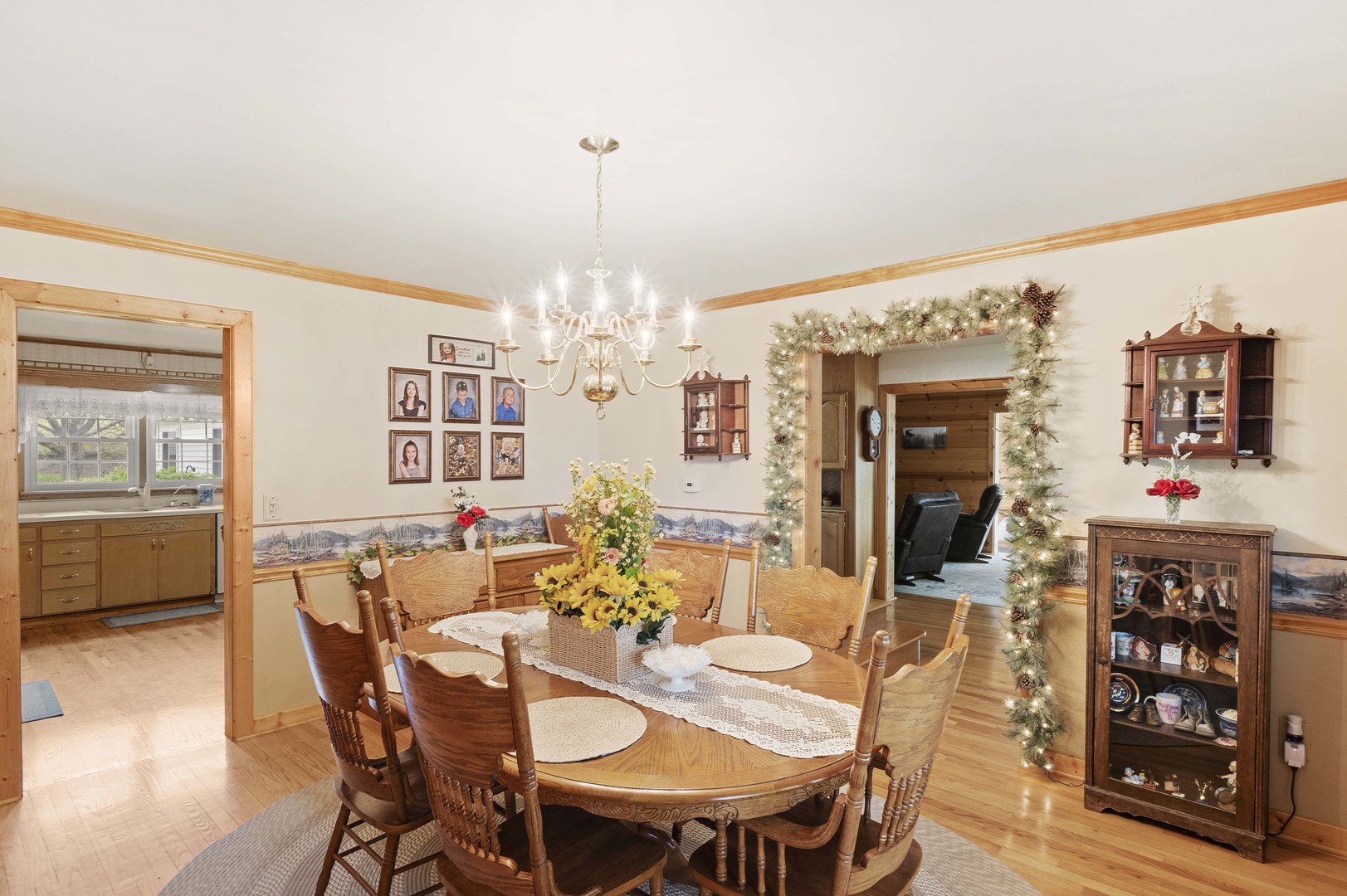 200 South Rathje Road Peotone, IL 60468 - Photo 16 of 39 a view of a dining room with furniture and chandelier