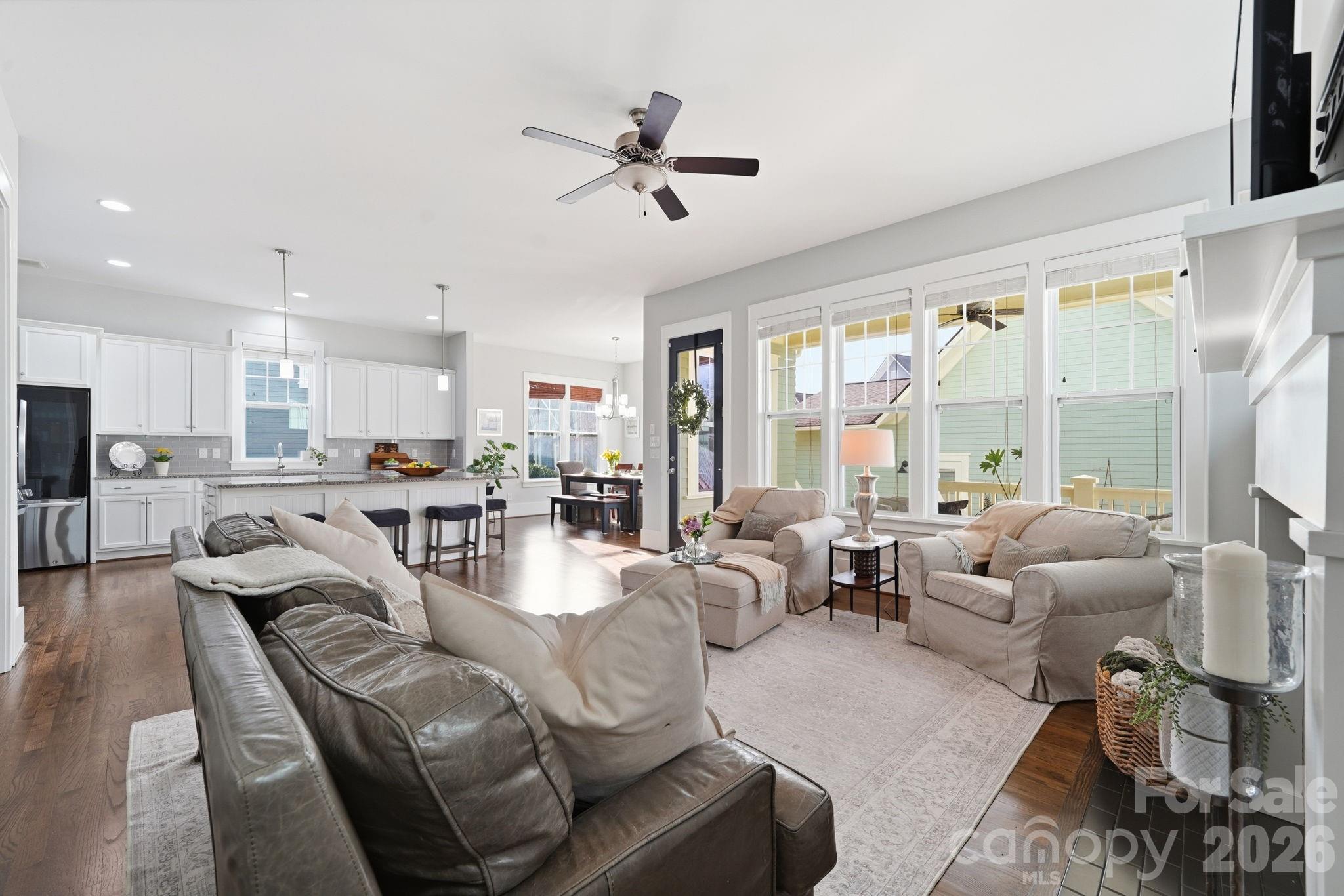 312 Mill Ridge Road Rock Hill, SC 29730 - Photo 17 of 42 a living room with furniture kitchen area and a large window