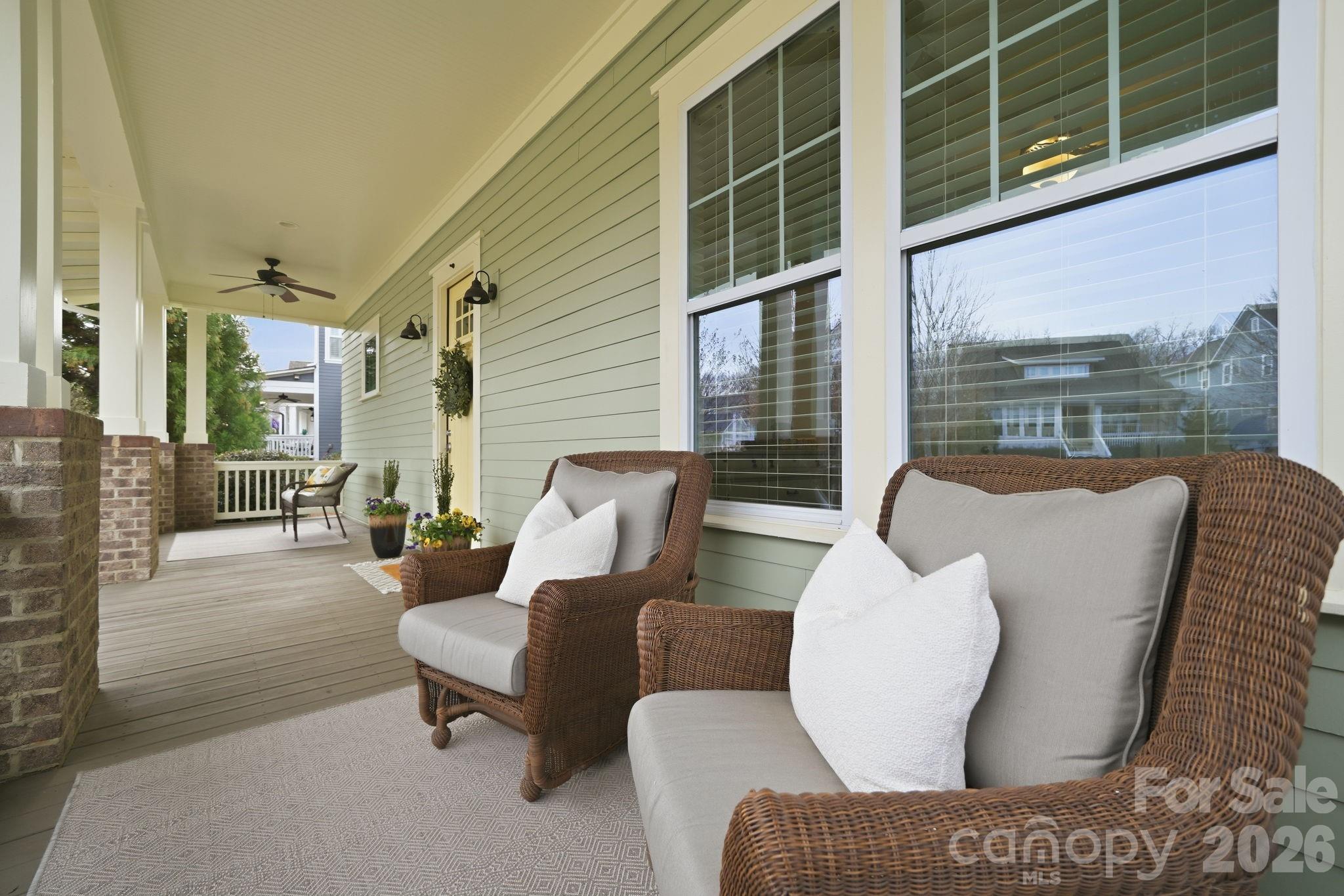 312 Mill Ridge Road Rock Hill, SC 29730 - Photo 4 of 42 a balcony with furniture and a potted plant
