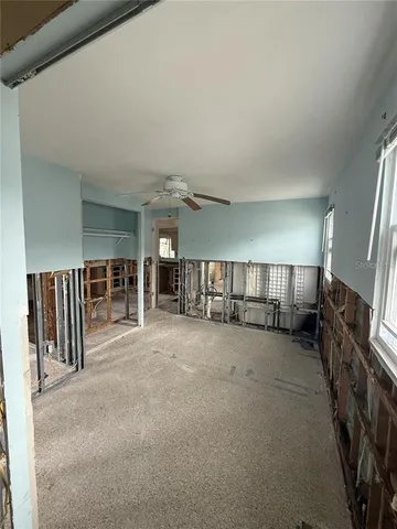 a view of a livingroom with furniture