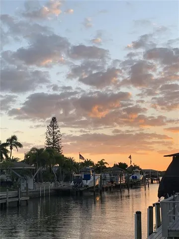 a view of a lake with houses