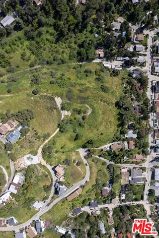 a view of city and mountain
