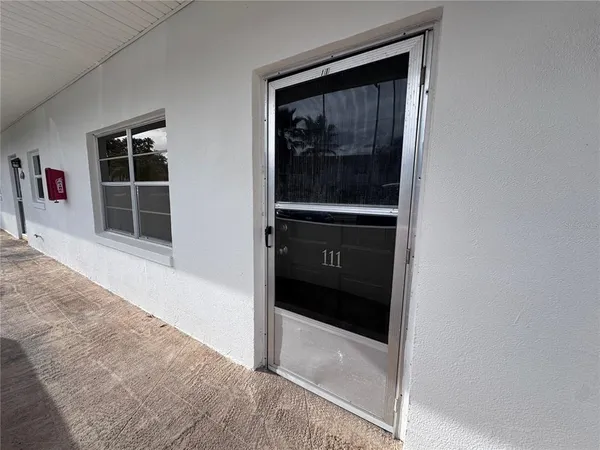 a view of a entryway door