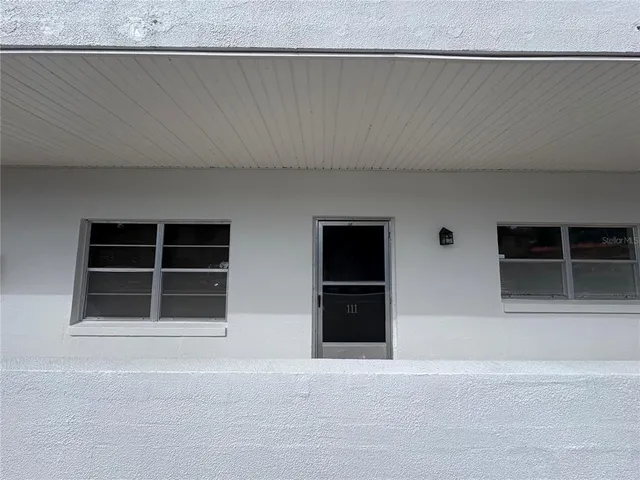 a view of front door