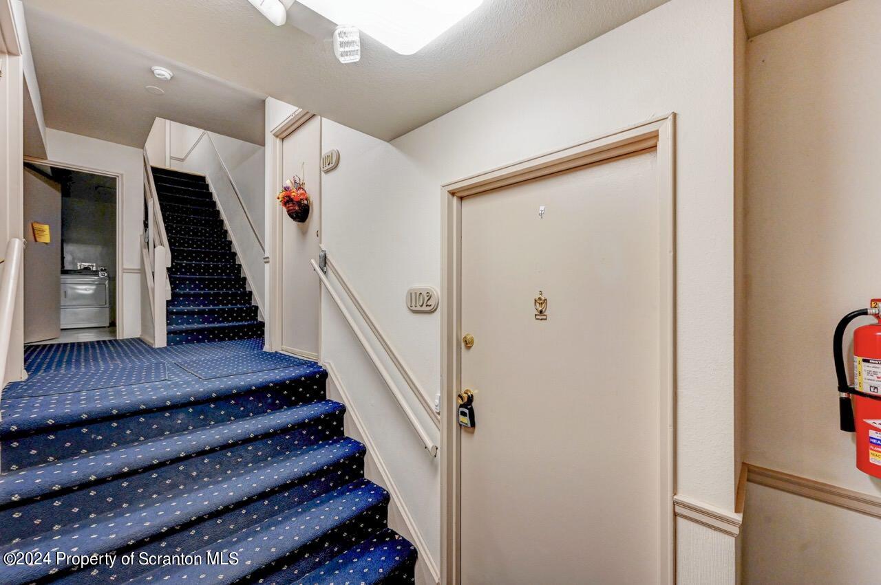 1102 Summit Pointe Scranton, PA 18508 - Photo 5 of 37 a view of entryway and hall with wooden floor