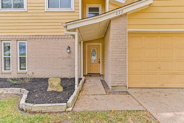 a view of a house with door