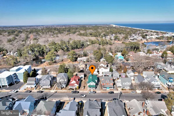 an aerial view of a city