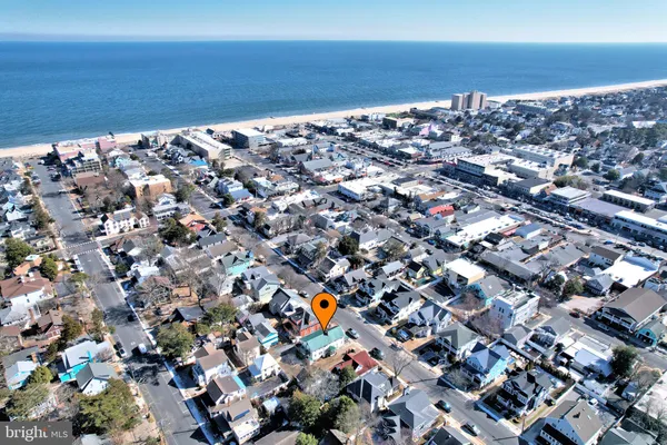 an aerial view of a city