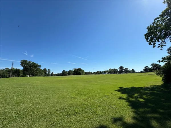 a view of an ocean from a yard