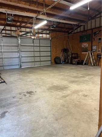 a view of a room with storage