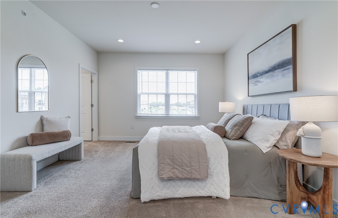 2006 Libbie Lake W Street, Unit B Richmond, VA 23230 - Photo 27 of 43 a bedroom with a bed and a couch