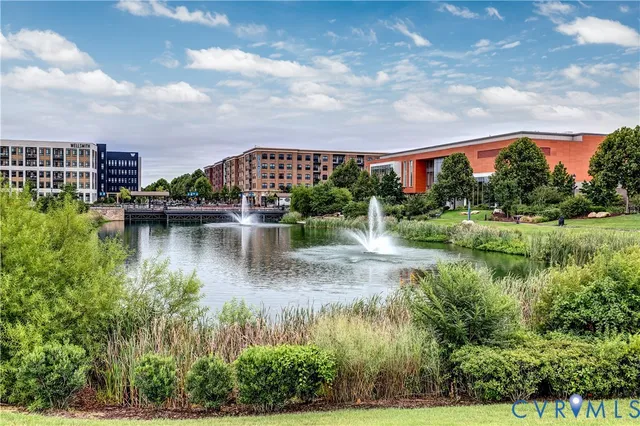 a view of a building with a window and a table