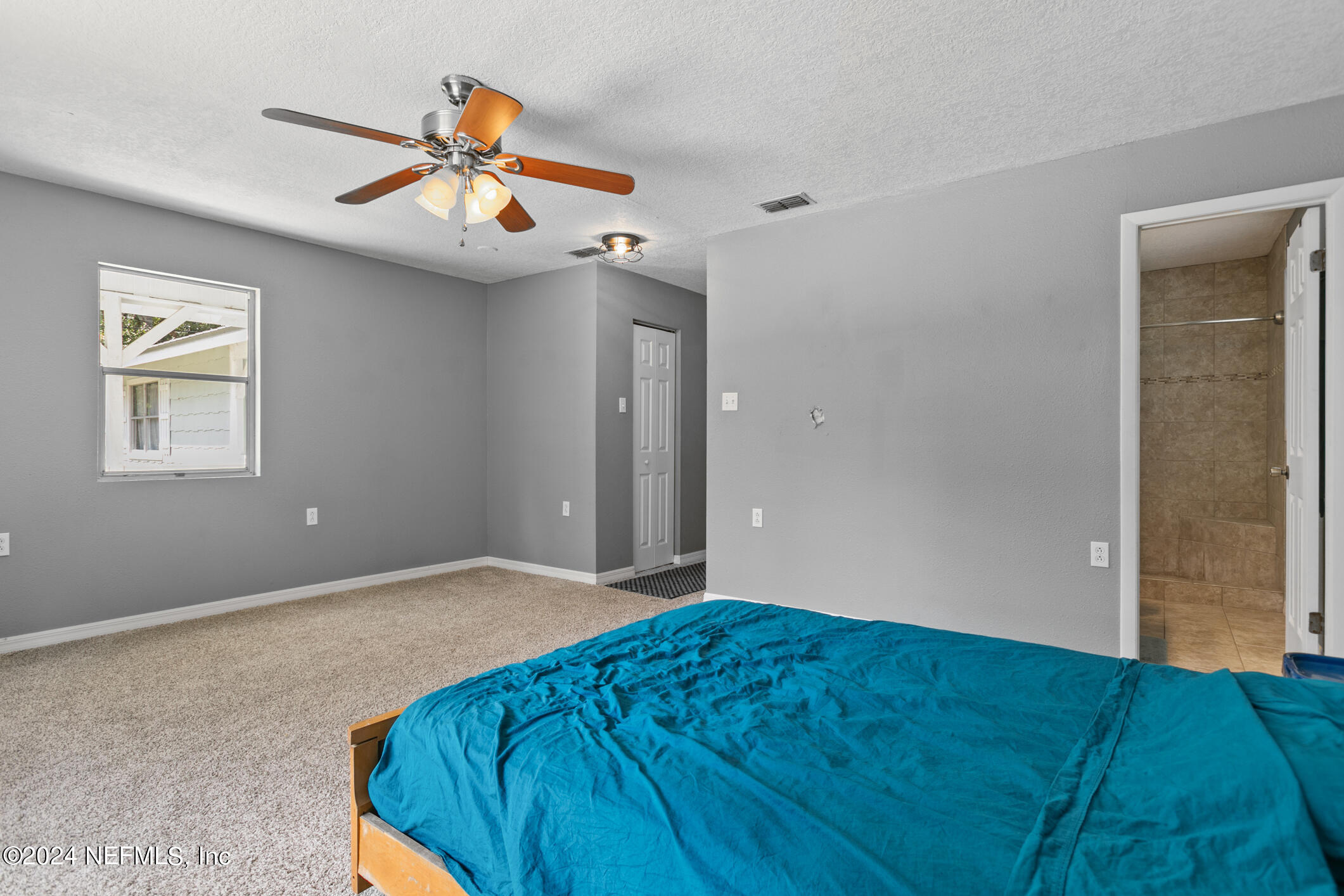 1151 Carter Road Lawtey, FL 32058 - Photo 22 of 47 an empty room with closet and ceiling fan