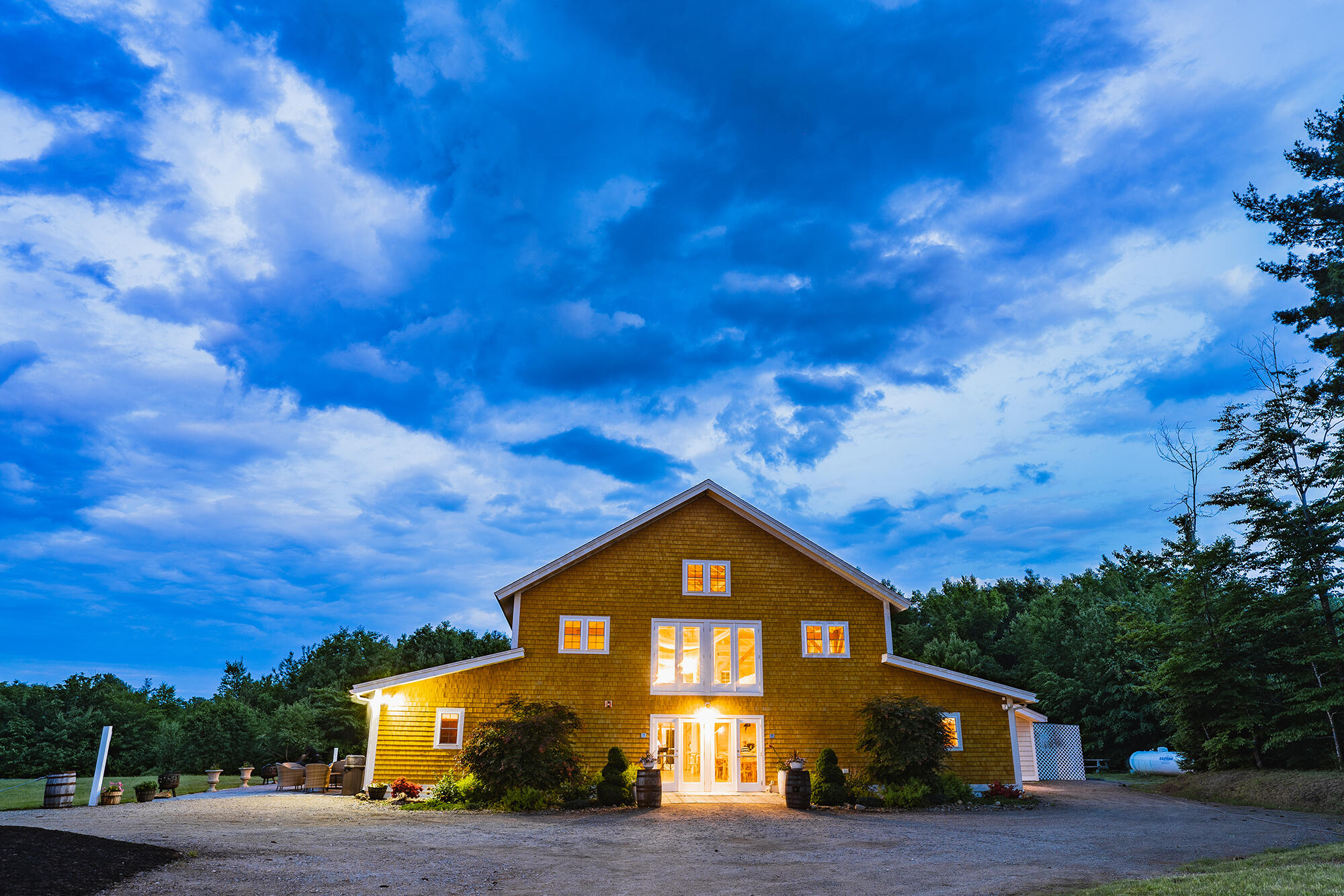 189 Hopper Road Acton, ME 04001 - Photo 2 of 30 barn dusk entrance DSC09540