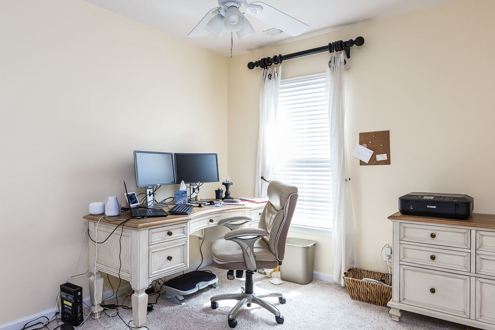 8225 Pilots View Drive Raleigh, NC 27617 - Photo 13 of 20 Currently used as a home office, plenty of room for a perfect guest room! Bedroom 2