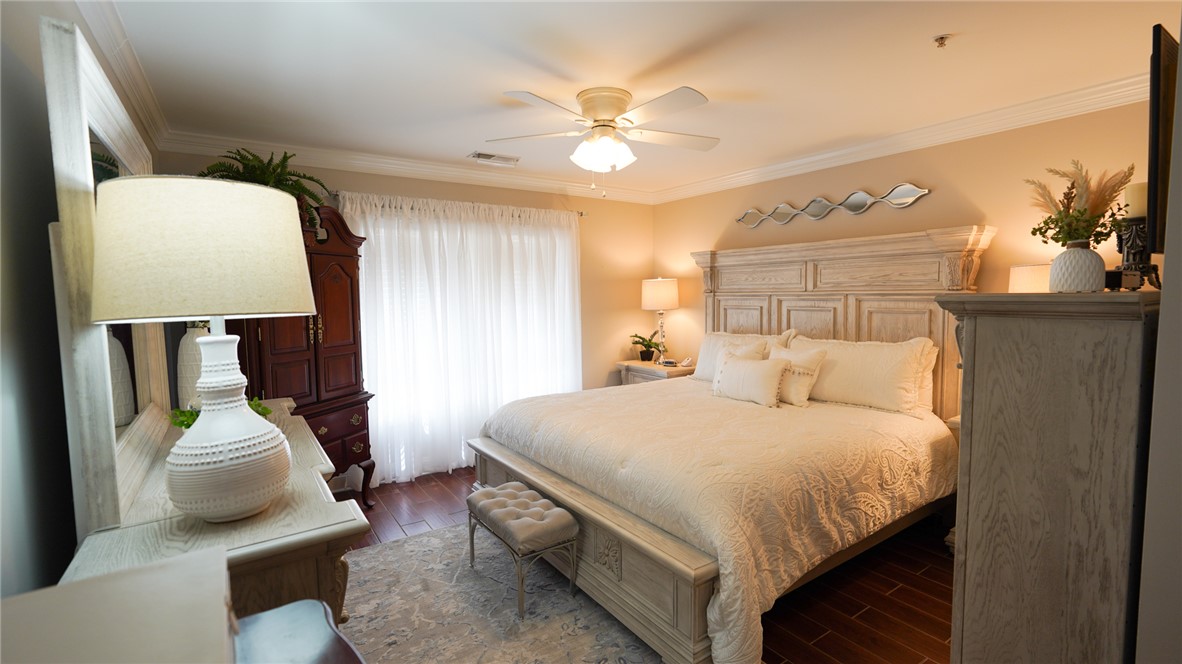 303 Lookover Drive Anderson, SC 29621 - Photo 35 of 46 This restful primary bedroom features elegant hardwood flooring and ample natural light.