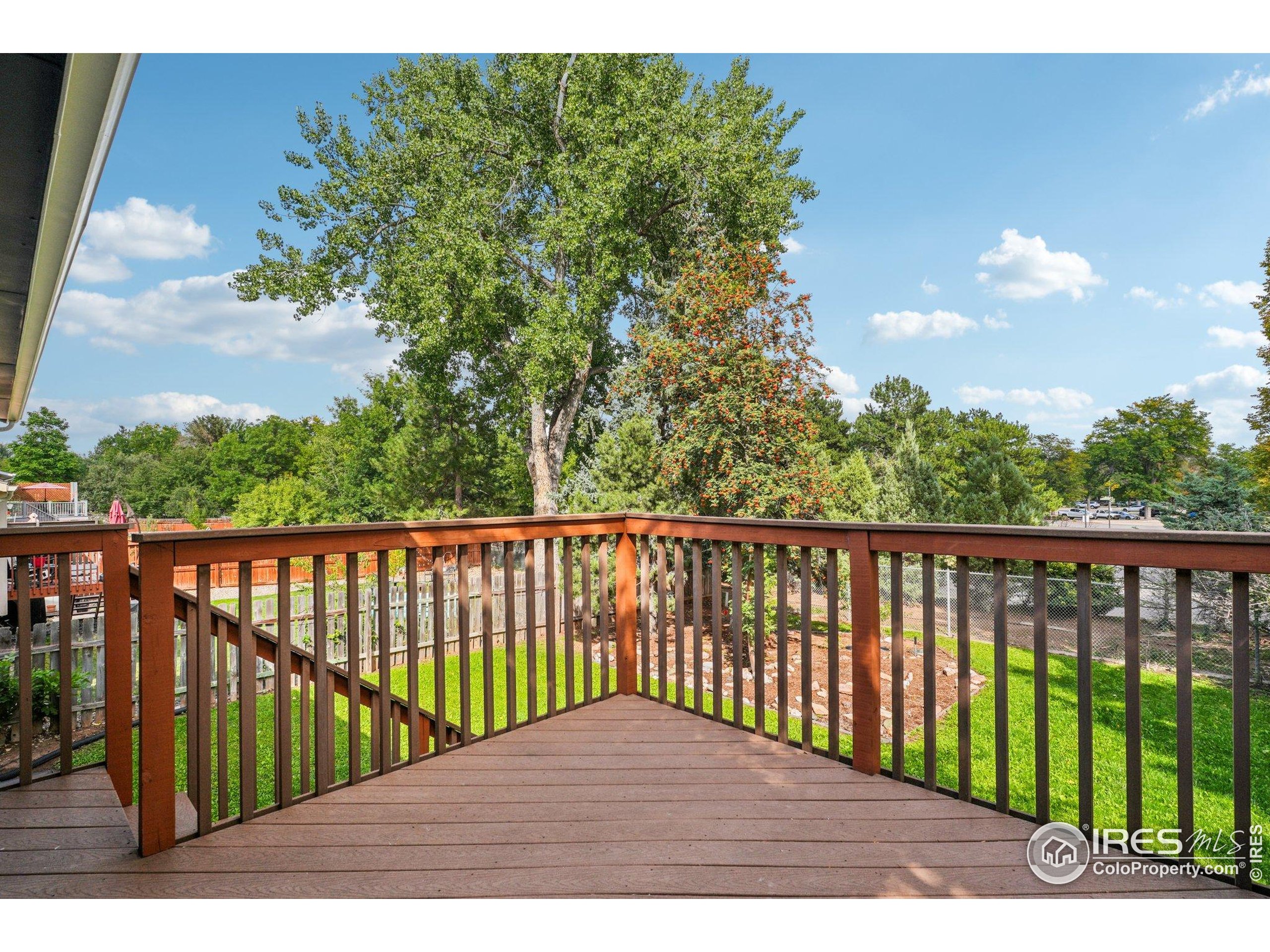 2442 Amherst Street Fort Collins, CO 80525 - Photo 37 of 49 a view of balcony with wooden floor