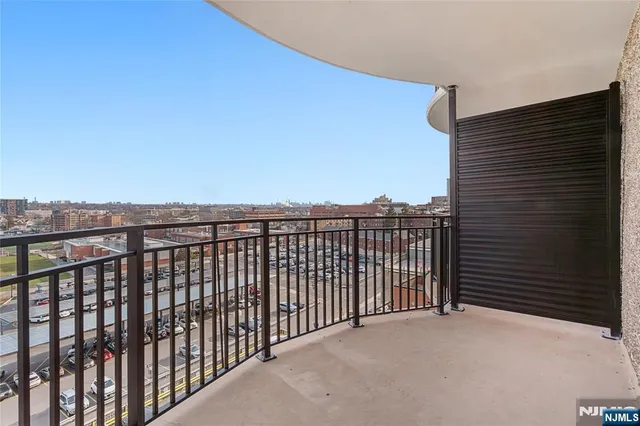 a view of balcony with city view