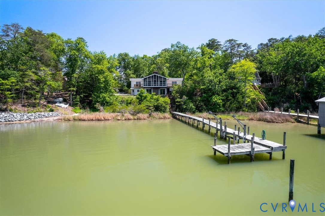 483 Mechams Cove Road Topping, VA 23169 - Photo 53 of 57 Waterfront property featuring a private dock syste
