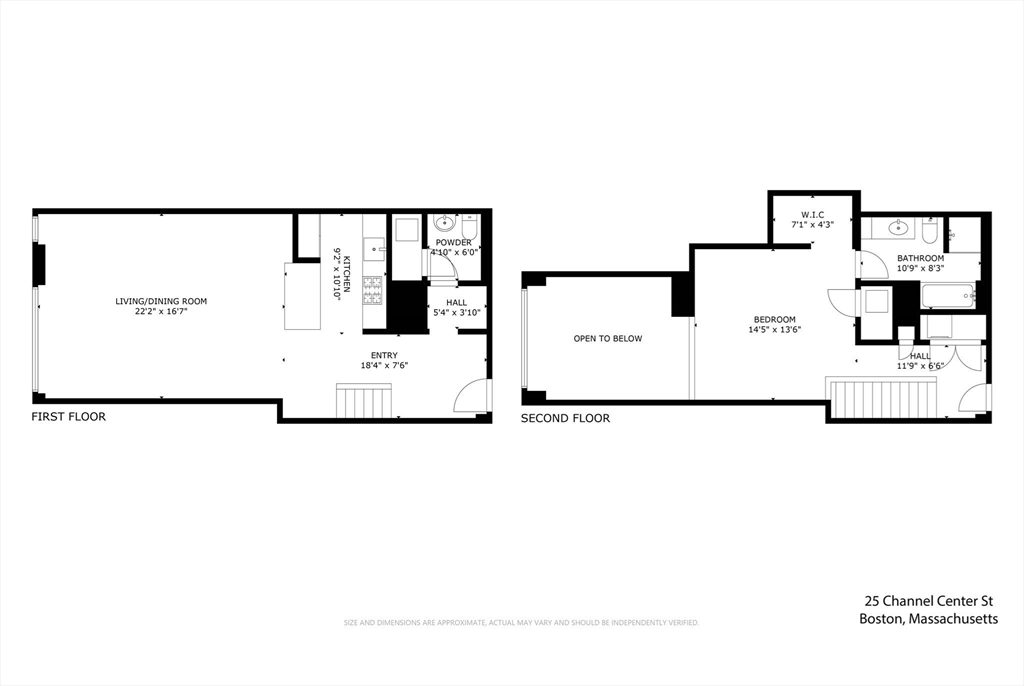 25 Channel Center Street, Unit 807 Boston, MA 02210 - Photo 27 of 27 a picture of a floor plan